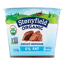 Stonyfield Organic 0% Fat Chocolate Underground Nonfat Yogurt, 5.3 oz