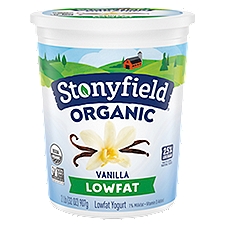 Stonyfield Organic Lowfat Vanilla, Yogurt, 32 Ounce