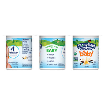 Stonyfield whole milk yogurt best sale for babies