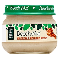 Beech-Nut Stage 1, Chicken & Chicken Broth Baby Food, 2.5 oz Jar, 2.5 Ounce
