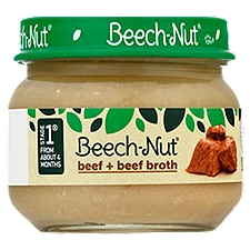 Beech-Nut Stage 1, Beef & Beef Broth Baby Food, 2.5 oz Jar, 2.5 Ounce
