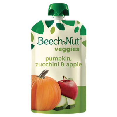 Beech-Nut Veggies Stage 2 Baby Food, Pumpkin Zucchini & Apple, 3.5 oz Pouch