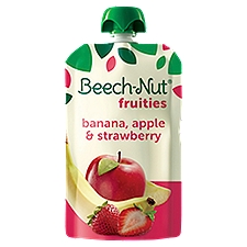 Beech-Nut Fruities Stage 2 Baby Food, Banana Apple & Strawberry, 3.5 oz Pouch, 3.5 Ounce