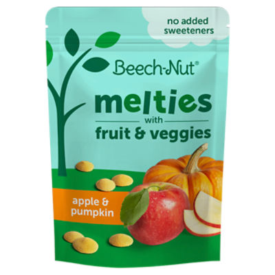 Beech-Nut Melties Apple & Pumpkin Melts Baby & Toddler Snack, 1 oz Bag