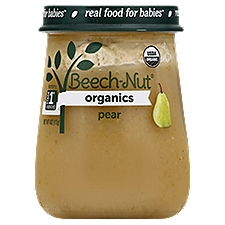 Beech-Nut Organics Pear Stage 1 4 Months+, Baby Food, 4 Ounce