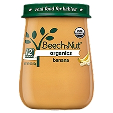 Beech-Nut Organics Banana Baby Food, Stage 2, 6 Months+, 4 oz