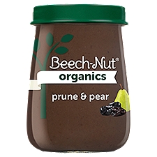 Beech-Nut Organics Stage 1 Organic Baby Food, Prunes & Pears, 4 oz Jar, 4 Ounce