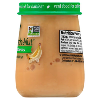 Beech-Nut Naturals Banana Baby Food, Stage 1, 4 Months+, 4 oz