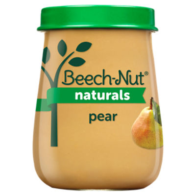 Beech-Nut Naturals Pear Baby Food, Stage 1, 4 Months+, 4 oz, 4 Ounce