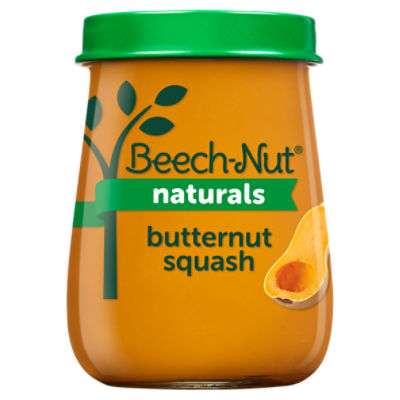 Beech-Nut Naturals Butternut Squash Baby Food, Stage 1, 4 Months+, 4 oz