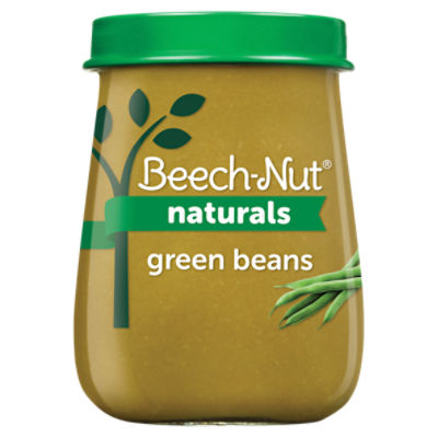 Beech-Nut Naturals Stage 1 Baby Food, Green Beans, 4 oz Jar