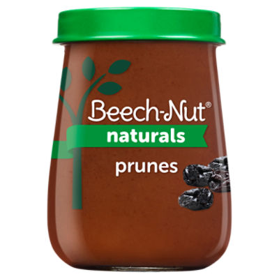 Beech-Nut Naturals Prunes Baby Food, Stage 1, 4 Months+, 4 oz, 4 Ounce