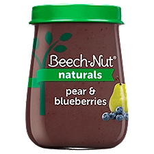 Beech-Nut Naturals Pear & Blueberries Baby Food, Stage 2, 6 Months+, 4 oz