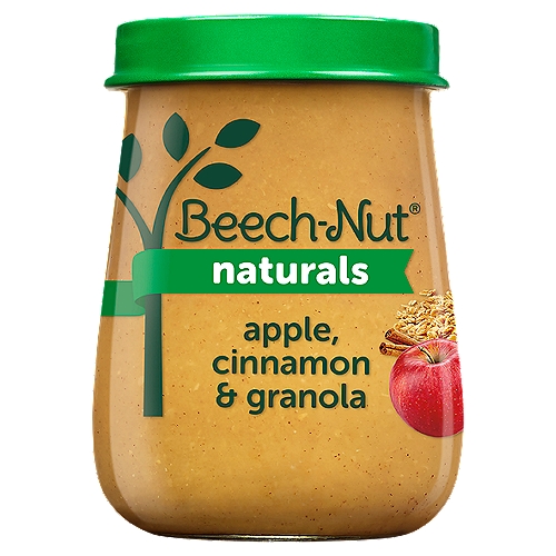 Beech-Nut Naturals Apple, Cinnamon & Granola Baby Food, Stage 2, from About 6 Months, 4 oz