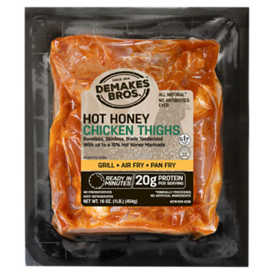 Demakes Bros. Hot Honey Chicken Thighs, 16 oz