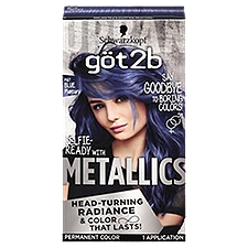 Schwarzkopf Göt2b Metallics M67 Blue Mercury Permanent Hair Color, 1 application