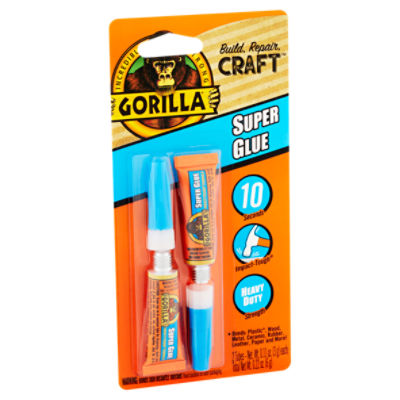 Gorilla Super Glue, 0.11 oz, 2 count