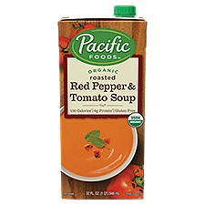 Pacific Foods Organic Creamy Roasted Red Pepper & Tomato Soup, 32oz