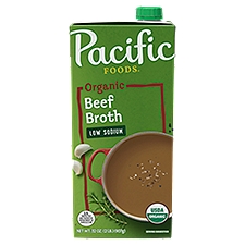 Pacific Foods Organic Low Sodium Beef, Broth, 32 Fluid ounce