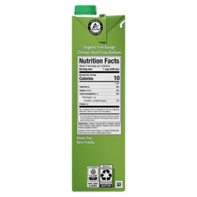 Organic Low Sodium Chicken Broth - Pacific Foods