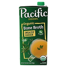 Pacific Foods Chicken Unsalted Organic Bone Broth, 32 fl oz