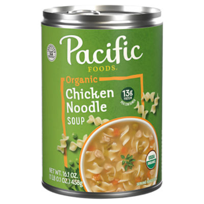 Pacific Foods Organic Chicken Noodle Soup, 16.1 oz Can