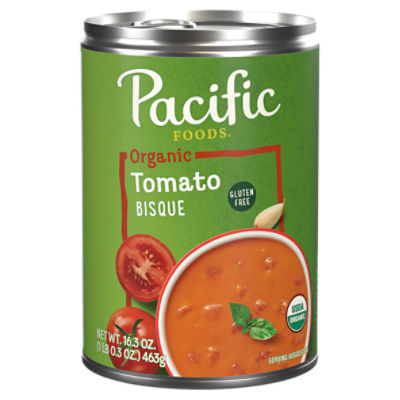 Pacific Foods Organic Tomato Bisque Soup, 16.3 oz Can, 16.3 Ounce