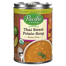 Pacific Foods Organic Thai Sweet Potato Soup, Vegan Soup,  16.3 Oz Can