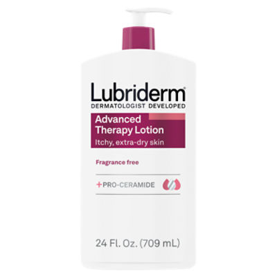 Lubriderm Advanced Therapy Fragrance Free Lotion, Vitamin E, 24 fl. oz.
