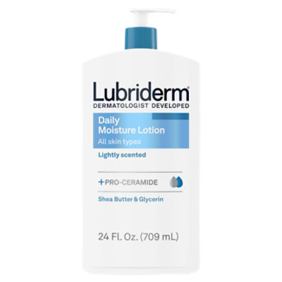 Lubriderm Shea Butter & Glycerin Daily Moisture Lotion, 24 fl oz