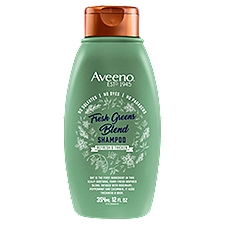 Aveeno Shampoo, Refresh & Thicken Fresh Greens, 12 Fluid ounce