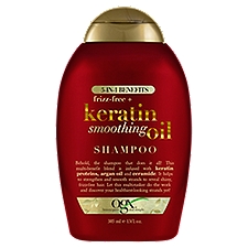 Ogx 5-in-1 Benefits Frizz-Free + Keratin Smoothing Oil Shampoo, 13 fl oz, 13 Fluid ounce
