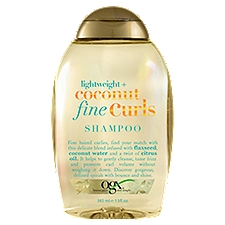 Ogx Lightweight + Coconut Fine Curls Shampoo, 13 fl oz, 13 Fluid ounce