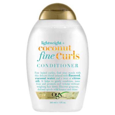 Ogx Lightweight + Coconut Fine Curls Conditioner, 13 fl oz ShopRite
