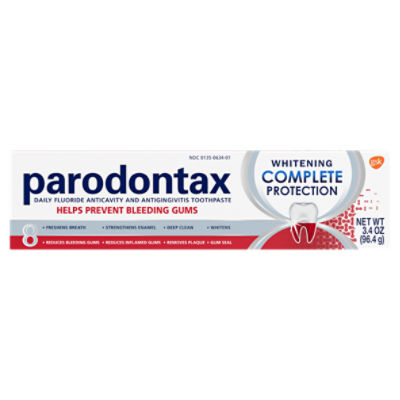 Vorige Soms soms Conflict Parodontax Whitening Complete Protection Toothpaste, 3.4 oz