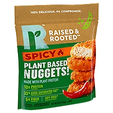 Raised & Rooted Spicy Plant Based, Nuggets, 8 Ounce