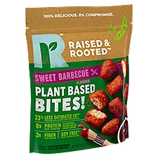 Raised & Rooted Plant Based Bites! Sweet Barbecue Flavored, 8 Ounce