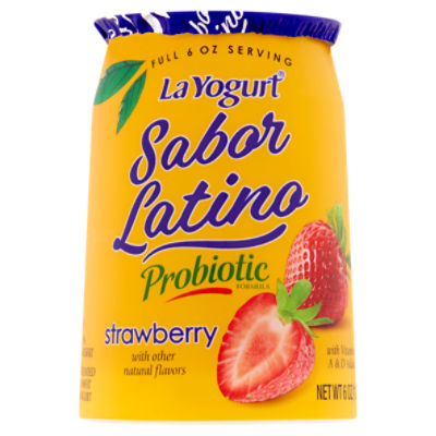 La Yogurt Sabor Latino Probiotic Strawberry Blended Lowfat Yogurt, 6 oz, 6 Ounce