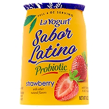 La Yogurt Sabor Latino Probiotic Strawberry Blended, Lowfat Yogurt, 6 Ounce