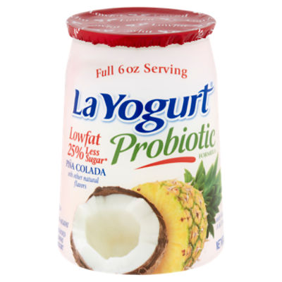 La Yogurt Probiotic Piña Colada Blended Lowfat Yogurt, 6 oz