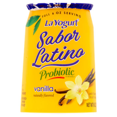 La Yogurt Sabor Latino Probiotic Vanilla Blended Lowfat Yogurt, 6 oz