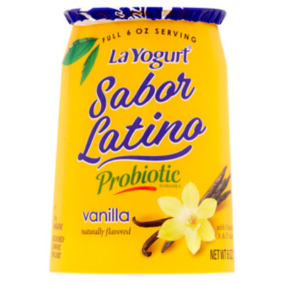 La Yogurt Sabor Latino Probiotic Vanilla Blended Lowfat Yogurt, 6 oz, 6 Ounce