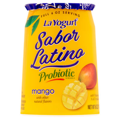 La Yogurt Sabor Latino Probiotic Mango Blended Lowfat Yogurt, 6 oz