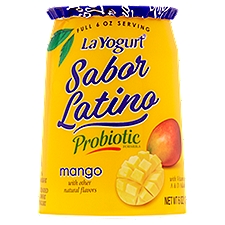 La Yogurt Sabor Latino Probiotic Mango Blended, Lowfat Yogurt, 6 Ounce