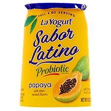 La Yogurt Sabor Latino Probiotic Papaya Blended, Lowfat Yogurt, 6 Ounce