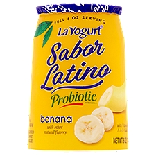 La Yogurt Sabor Latino Probiotic Banana Blended Lowfat Yogurt, 6 oz