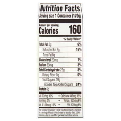 La Yogurt Probiotic Vanilla Blended Whole Milk Yogurt, 6 oz