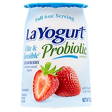 La Yogurt Lite & Sensible Probiotic Strawberry Blended Nonfat Yogurt, 6 oz