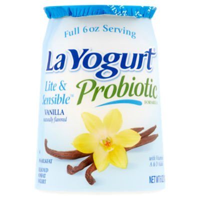 La Yogurt Lite & Sensible Probiotic Vanilla Blended Nonfat Yogurt, 6 oz