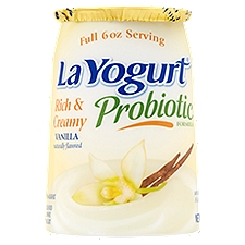 La Yogurt Probiotic Rich & Creamy Vanilla Blended, Lowfat Yogurt, 6 Ounce